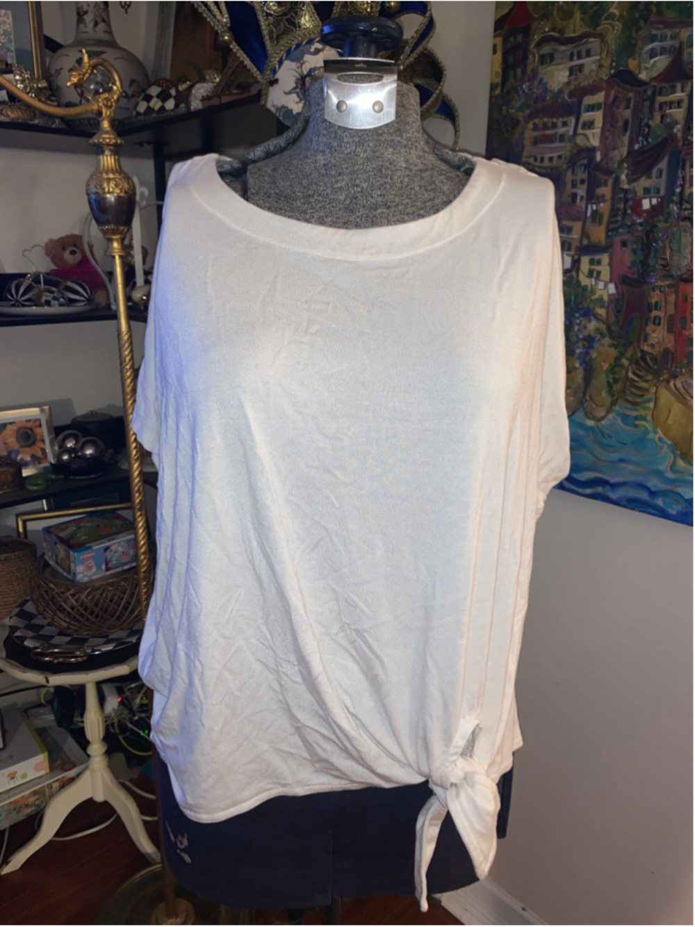 Women's Melanie Lyne Short Sleeve Tee sparkle White Size L